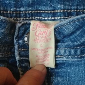 Faded glory Jean shorts Juniors size 12
